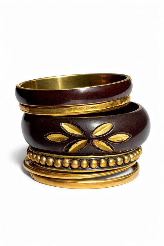 espresso bangle stack