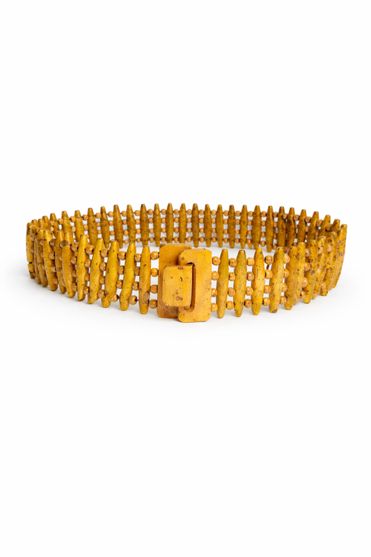 the chunky wood bead belt