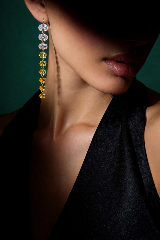 the ombre drop earrings