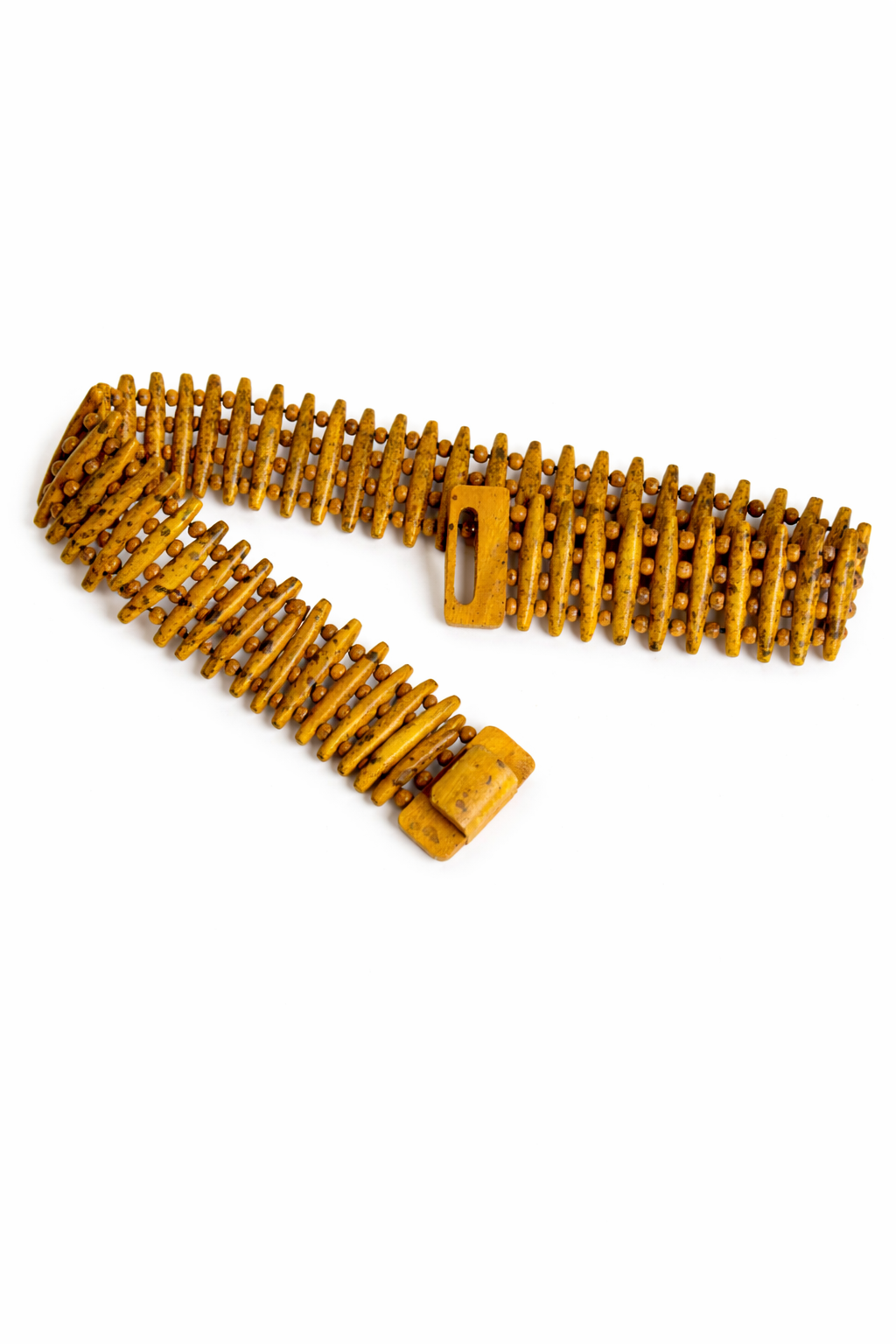 the chunky wood bead belt