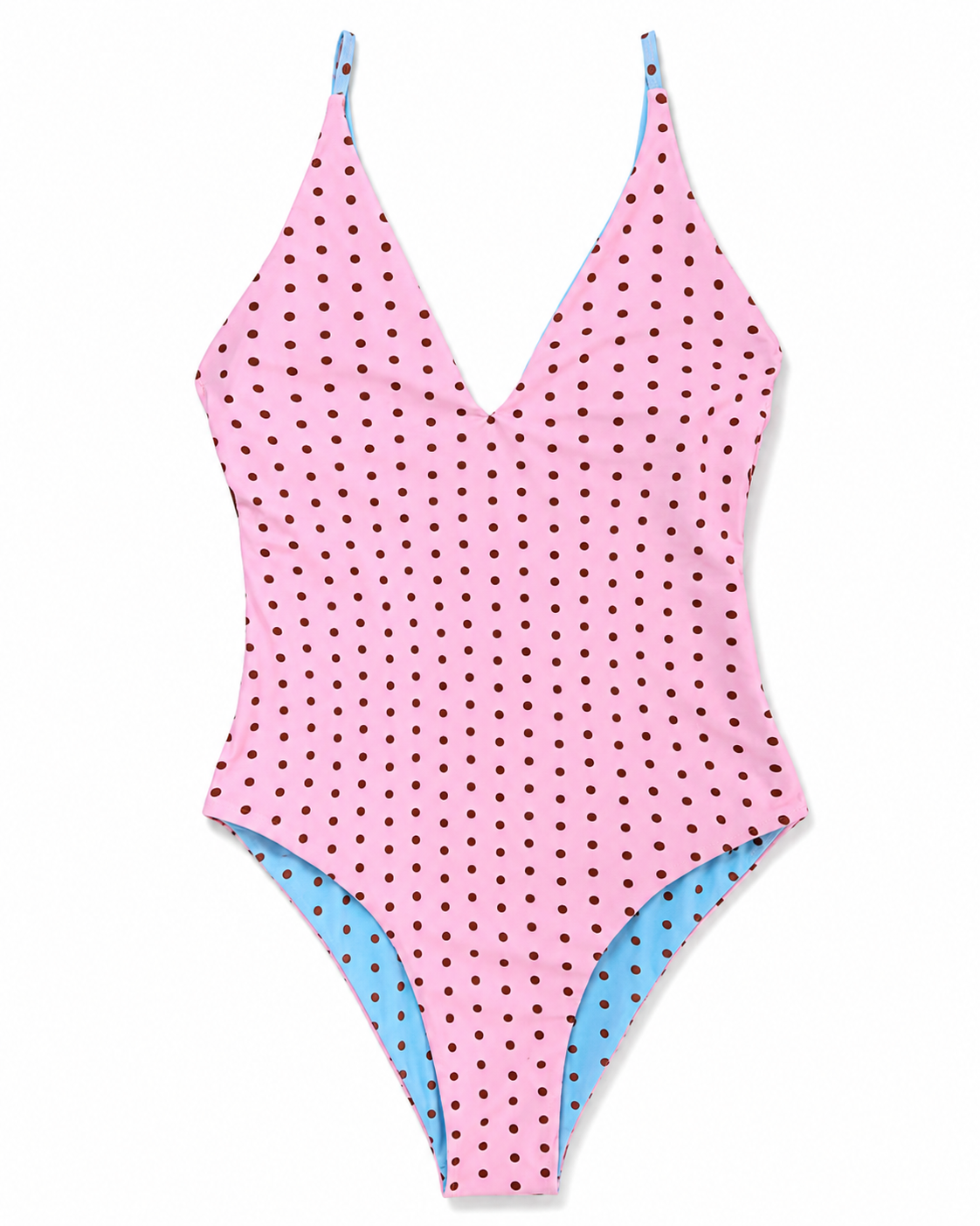 polka dot double sided swimsuit