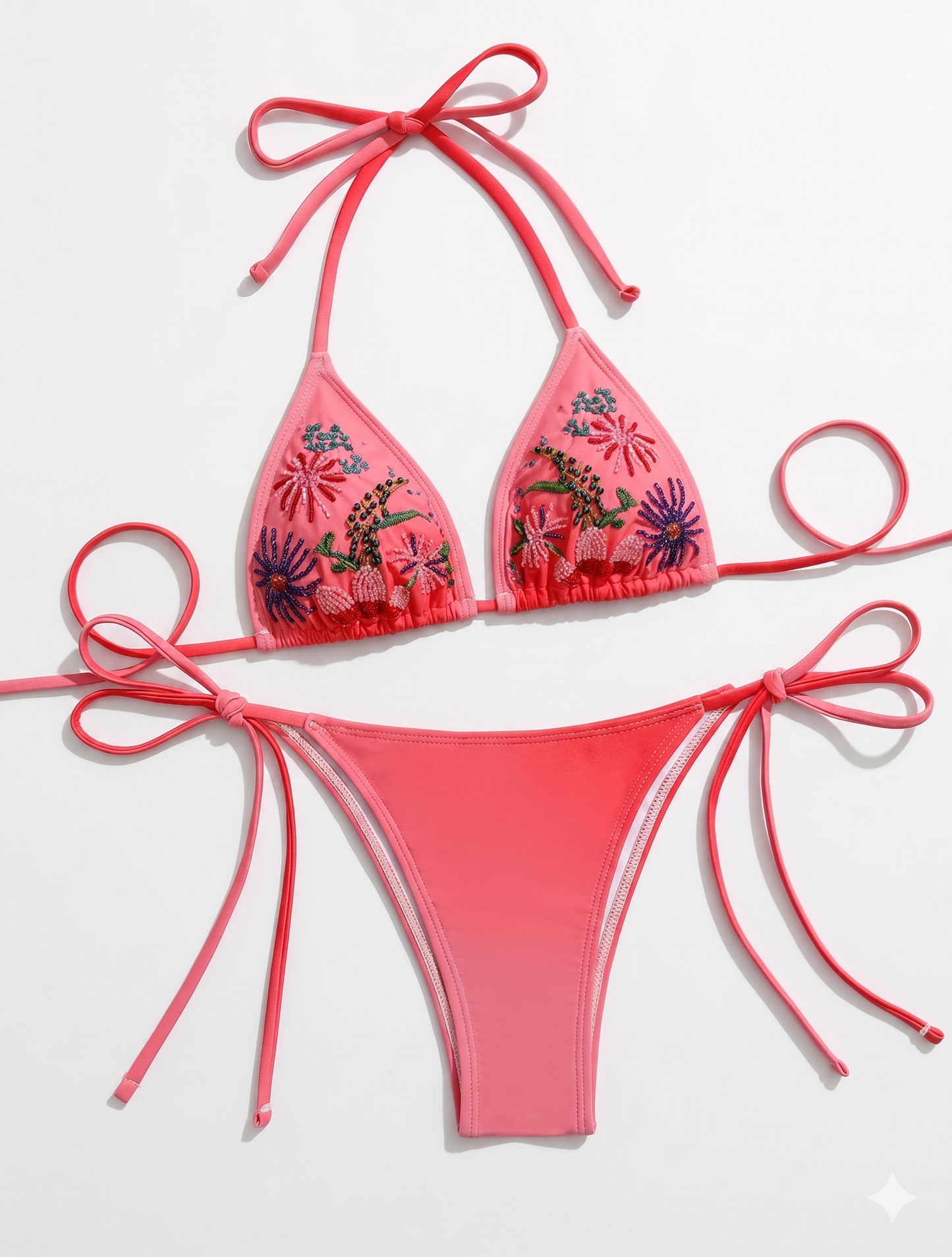 beaded bloom bikini