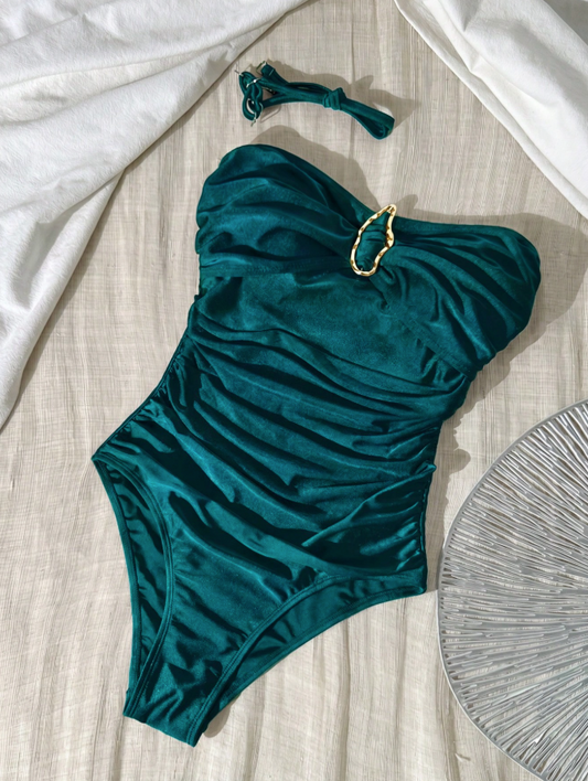 emerald swimsuit