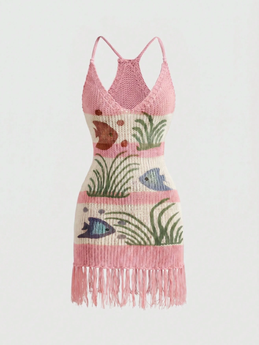 fish knit dress