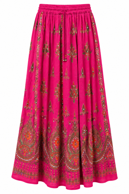 fuschia heritage skirt