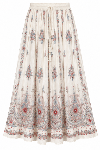 Creme heritage skirt