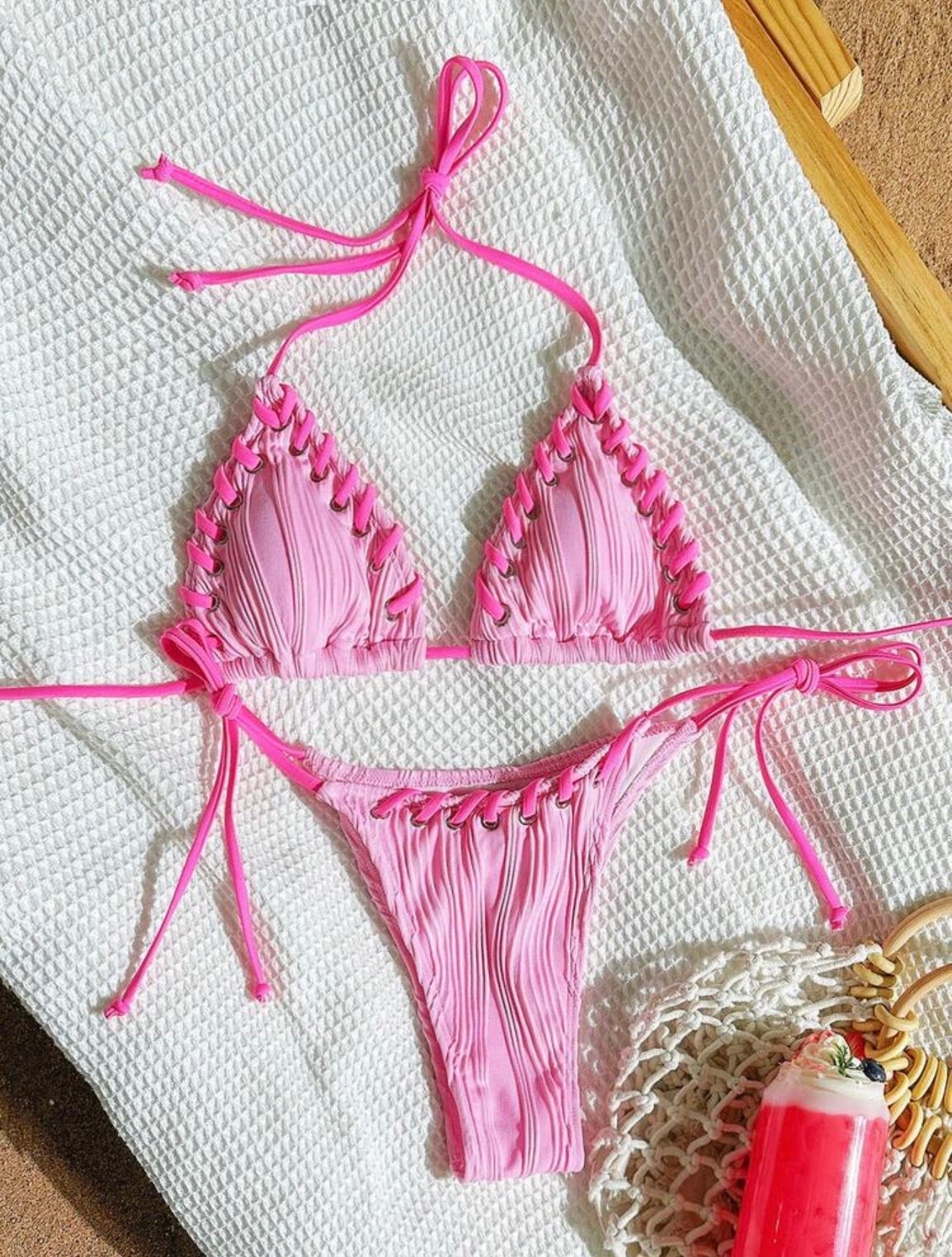 barbie ribbon bikini