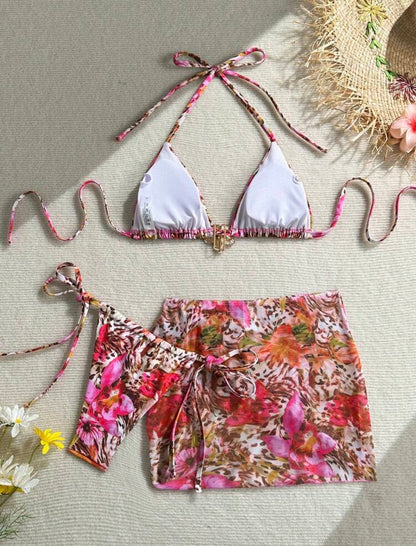 wild pink bikini set