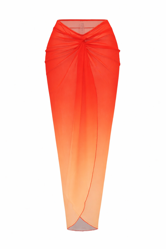 ombre twist mesh wrap