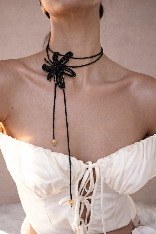 black lily wrap choker
