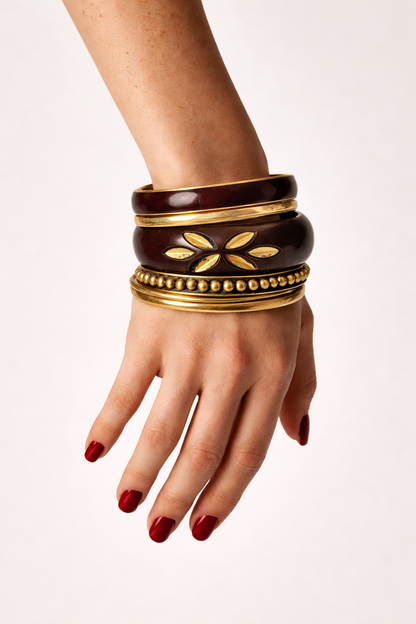 espresso bangle stack
