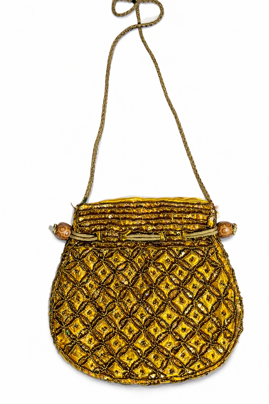 golden honeycomb pouch