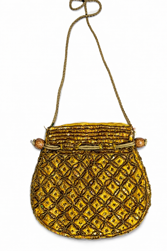 golden honeycomb pouch