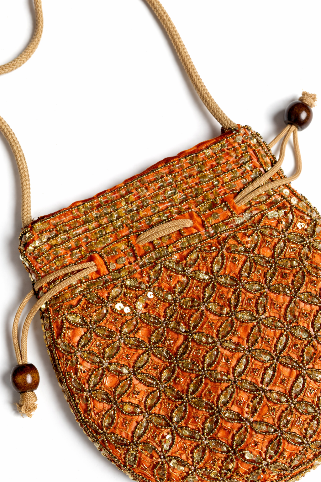 amber honeycomb pouch