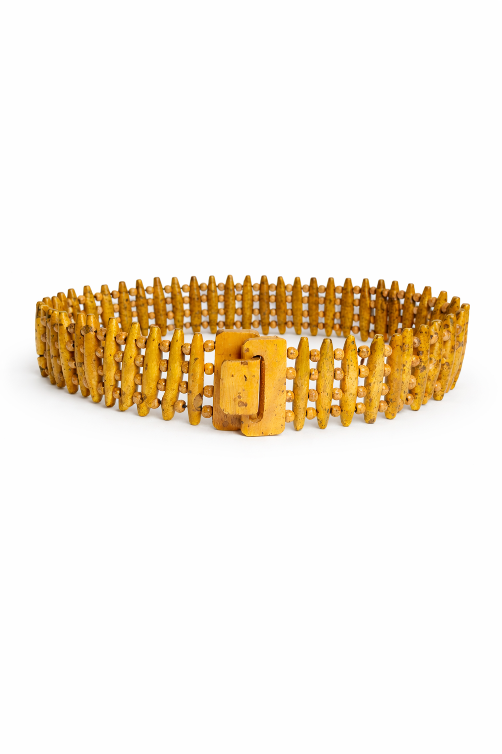 the chunky wood bead belt
