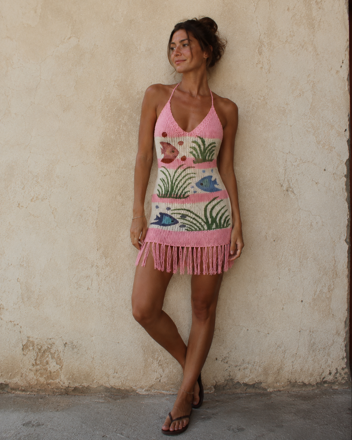 fish knit dress