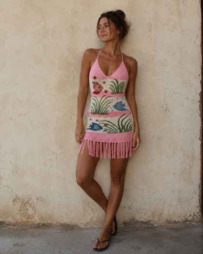 fish knit dress