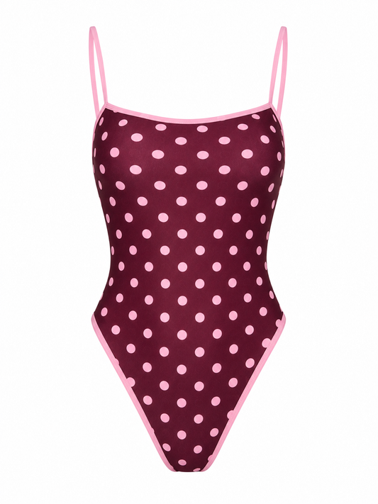 cocoa polka dot