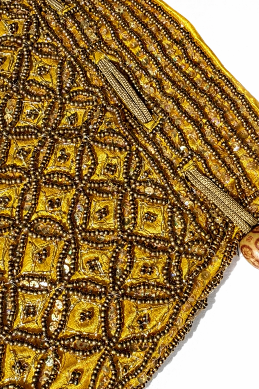 golden honeycomb pouch