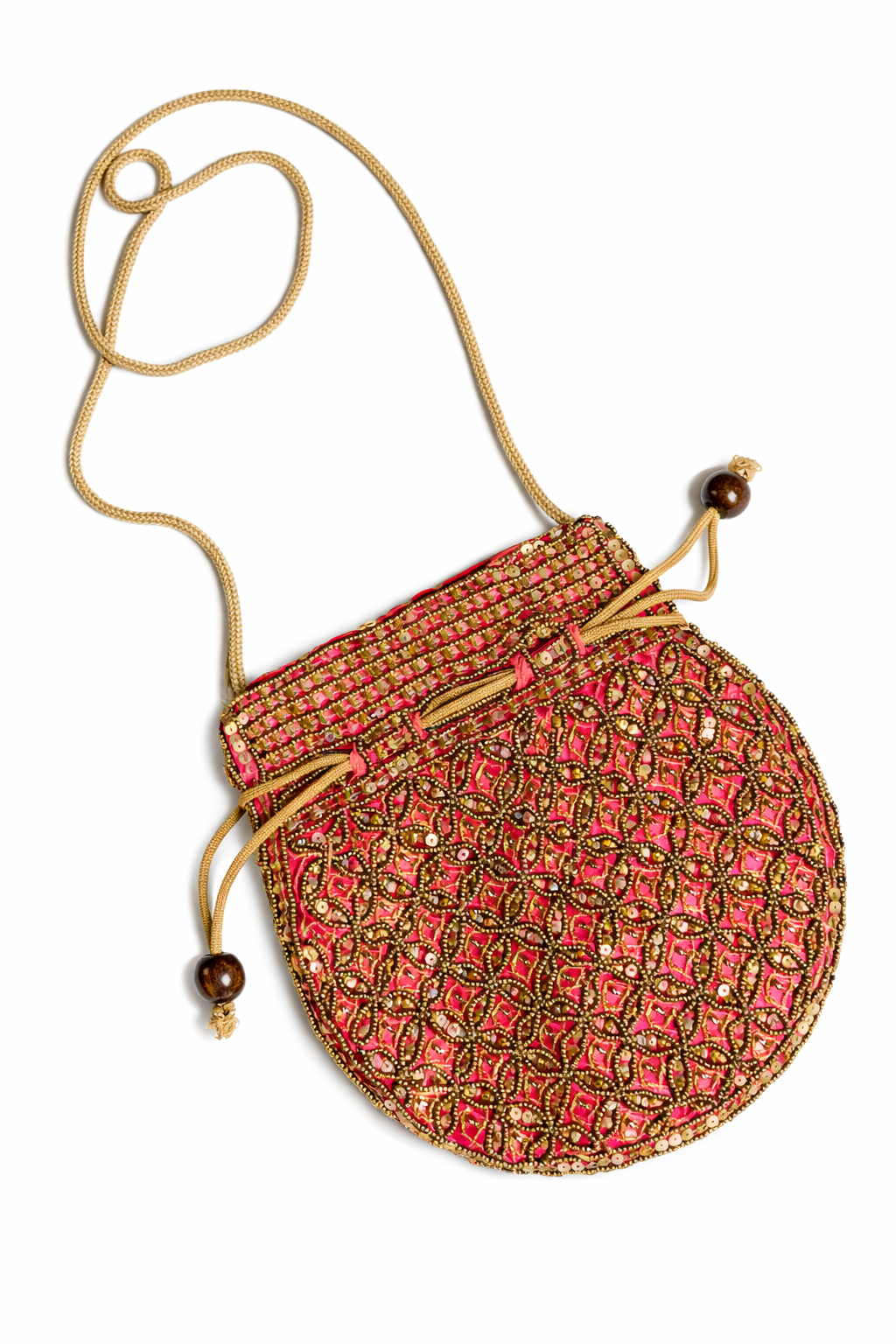 pop pink honeycomb pouch