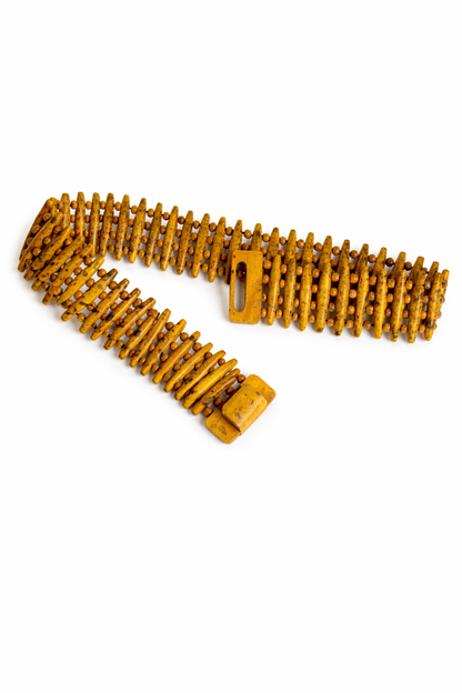 the chunky wood bead belt