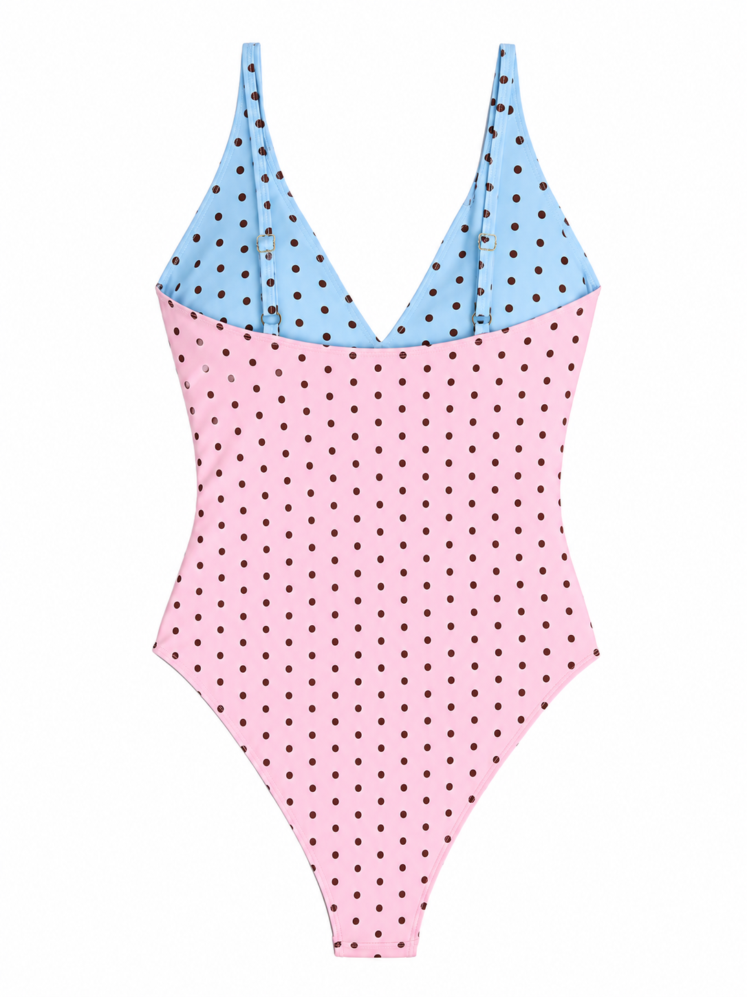 polka dot double sided swimsuit