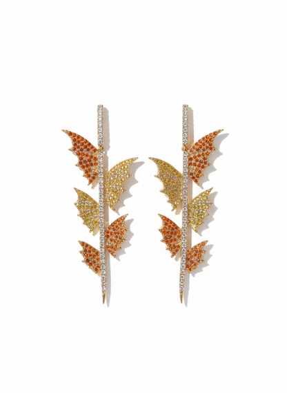 butterfly drop earrings