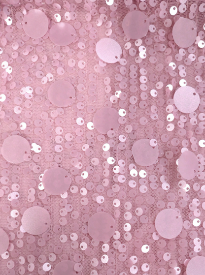 pink sequin skirt
