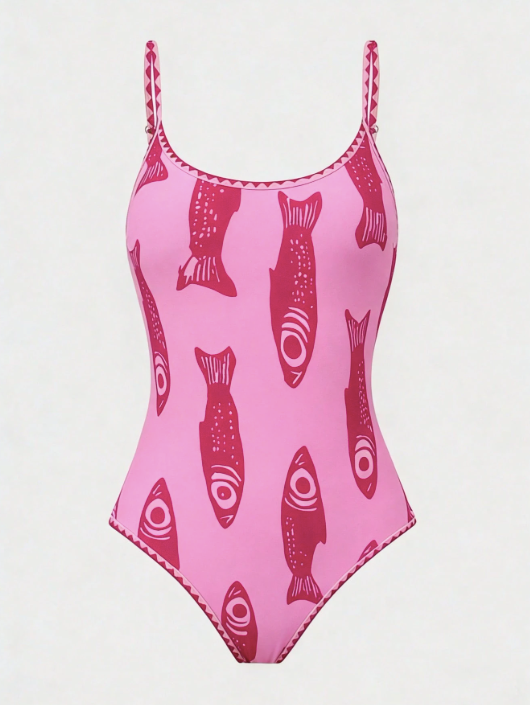 pink sardines swimsuit