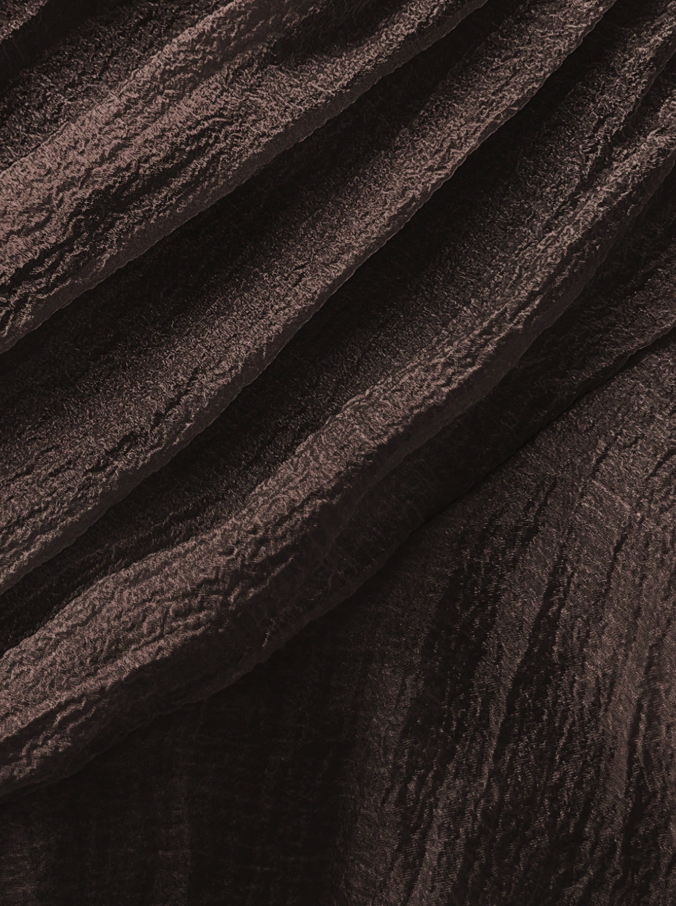 espresso ruffle skirt