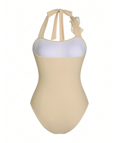 rosette strap swimsuit