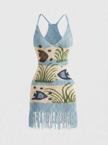 fish knit dress