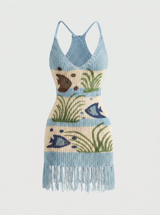 fish knit dress