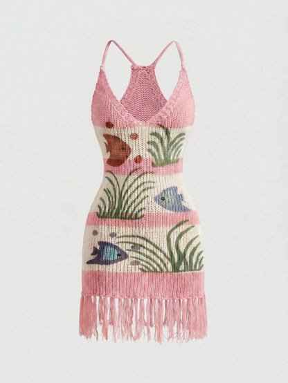 fish knit dress
