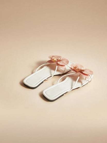 petal walk square-toe slides