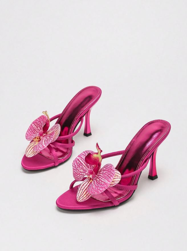 bloomy stiletto heels