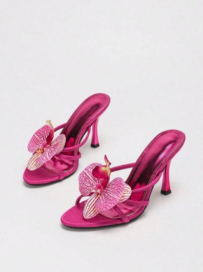 bloomy stiletto heels