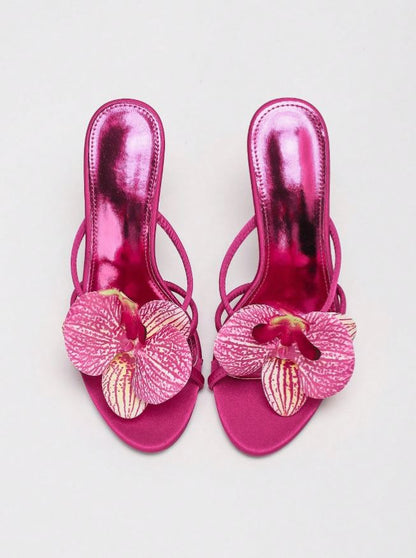 bloomy stiletto heels