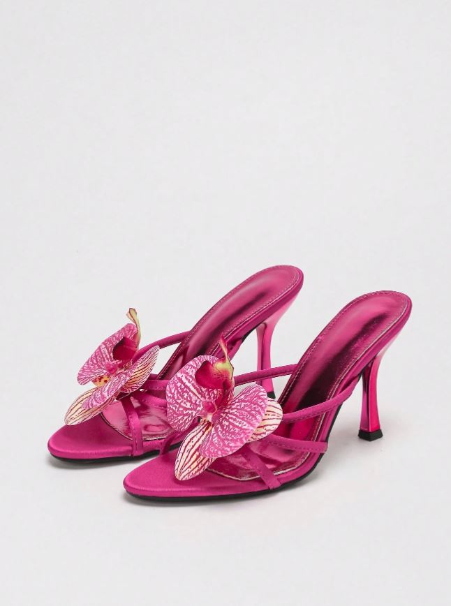 bloomy stiletto heels