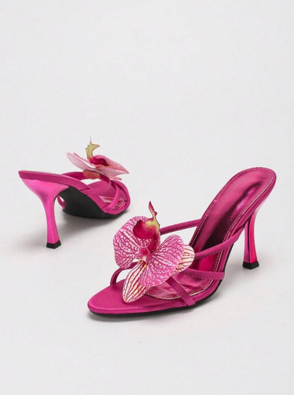 bloomy stiletto heels