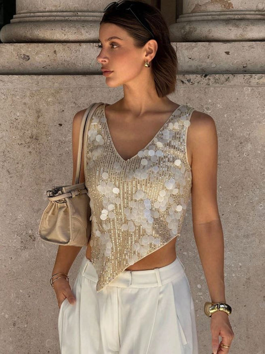 mermaid sequin cami