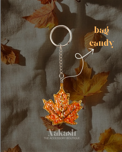 the golden hour leaf charm